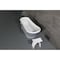 Aqua Eden 68.13 L, 28.75 W, Glossy White/Matte Gray, Solid Surface White Stone VRTSS673026WG - alternate 3